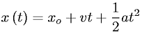 equation of linear motion